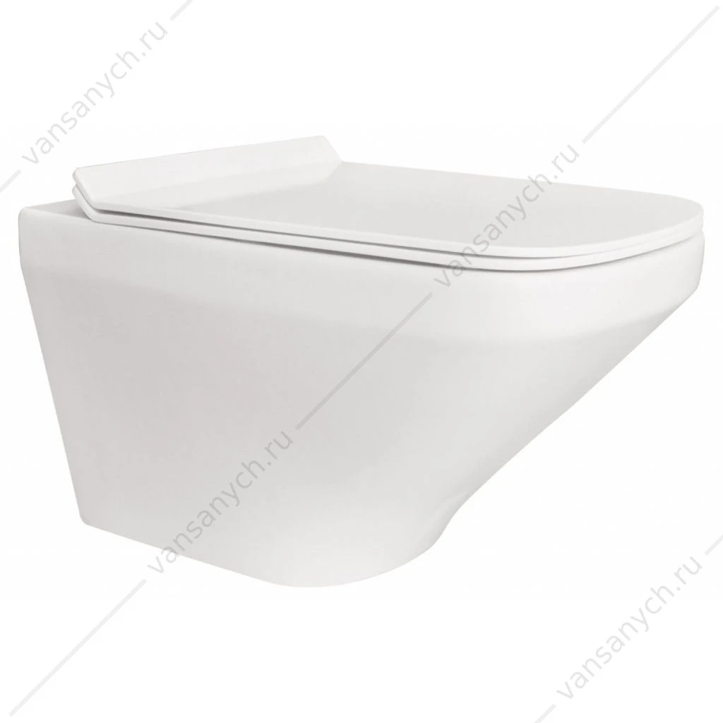 Унитаз безободковый подвесной BELBAGNO SELA, белый, BB3201CHR