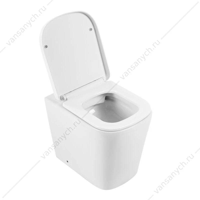 Унитаз безободковый приставной BELBAGNO ALBANO, белый, BB120CBR