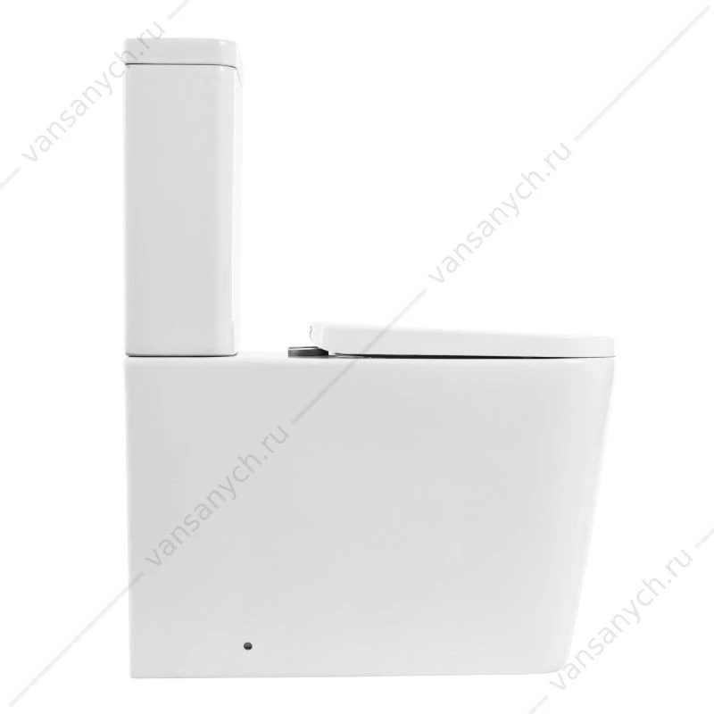 Чаша унитаза-компакт безободковая BELBAGNO ALBANO, белый, BB120CPR