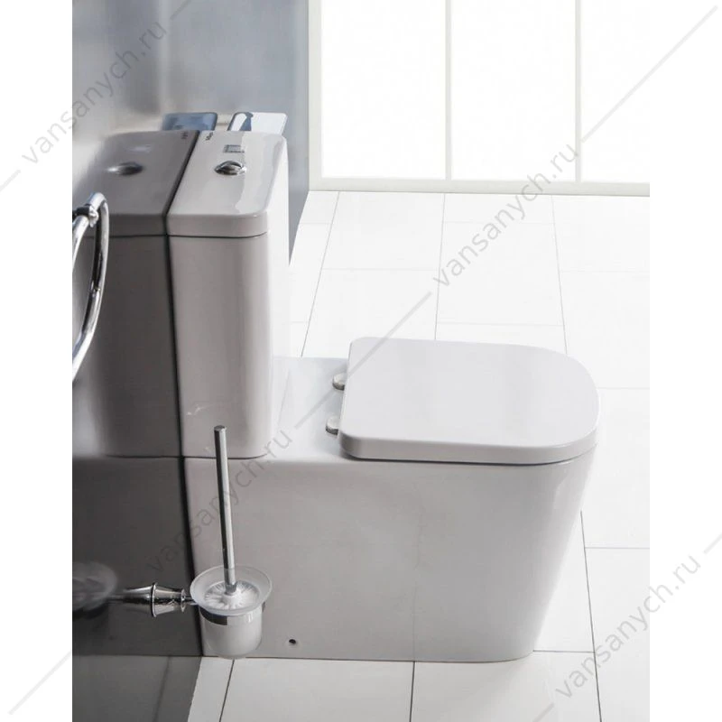 Чаша унитаза-компакт безободковая BELBAGNO ALBANO, белый, BB120CPR