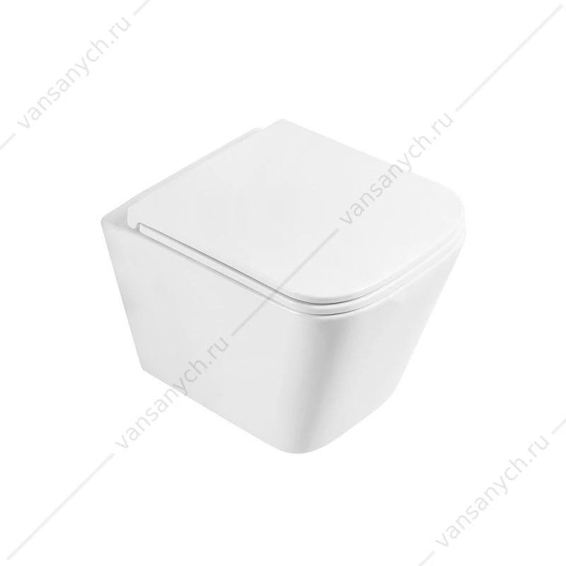 Унитаз безободковый подвесной BELBAGNO ARDENTE-R, белый, BB520CHR