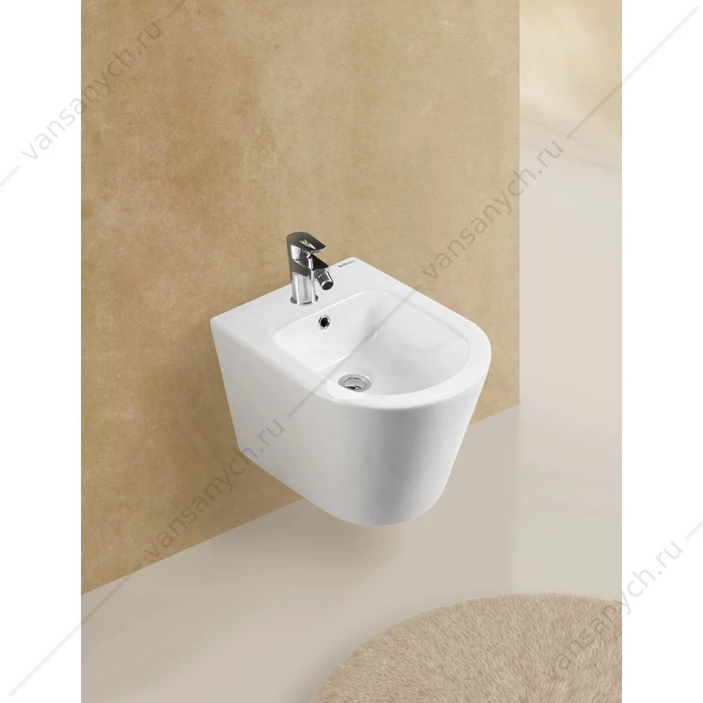 Биде подвесное BELBAGNO FLAY-R, белый, BB053BH