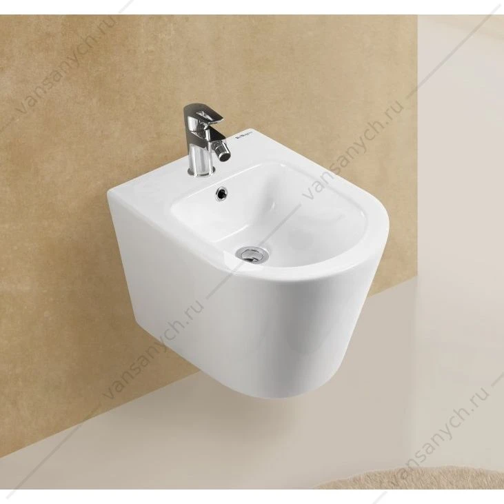 Биде подвесное BELBAGNO FLAY-R, белый, BB053BH