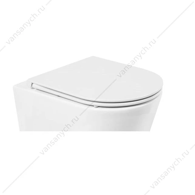 Сиденье BELBAGNO FLAY-R, быстросъемное, микролифт, белый, BB870SC