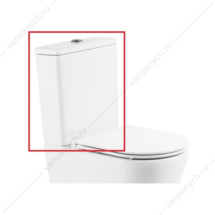 Бачок унитаза-компакт BELBAGNO FLAY-R, белый, BB2149T
