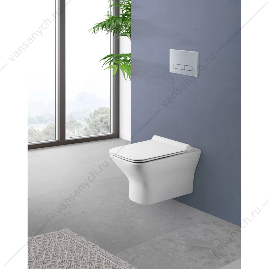 Сиденье BELBAGNO ROMANO, быстросъемное, микролифт, белый, BB2112SC