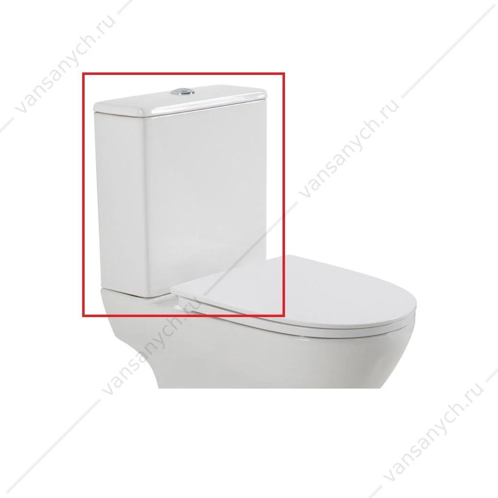 Бачок унитаза-компакт BELBAGNO LOUNGE, белый, BB045/051T