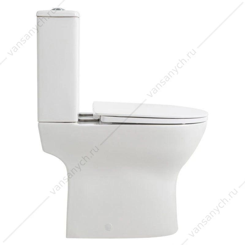 Бачок унитаза-компакт BELBAGNO LOUNGE, белый, BB045/051T