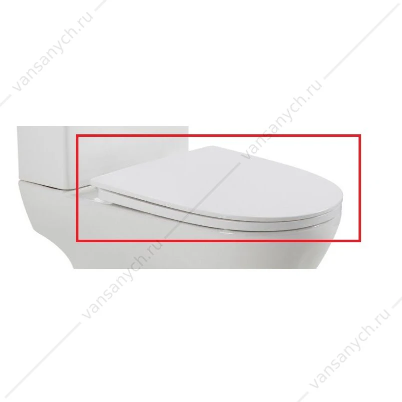 Сиденье BELBAGNO LOUNGE, микролифт, белый, BB045/051SC