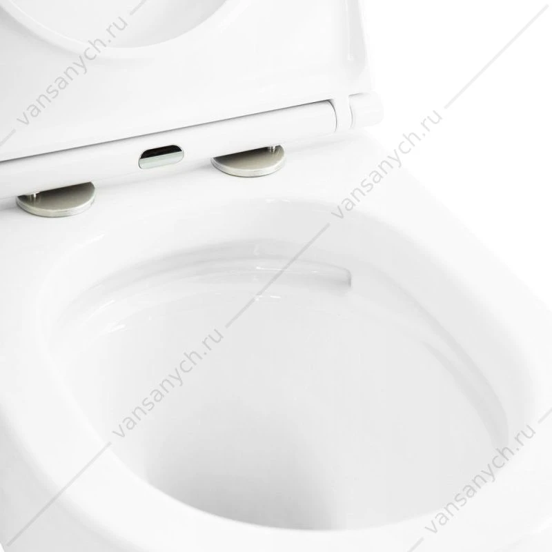 Унитаз безободковый подвесной CEZARES STYLUS-TOR белый, CZR-6601-TH-TOR
