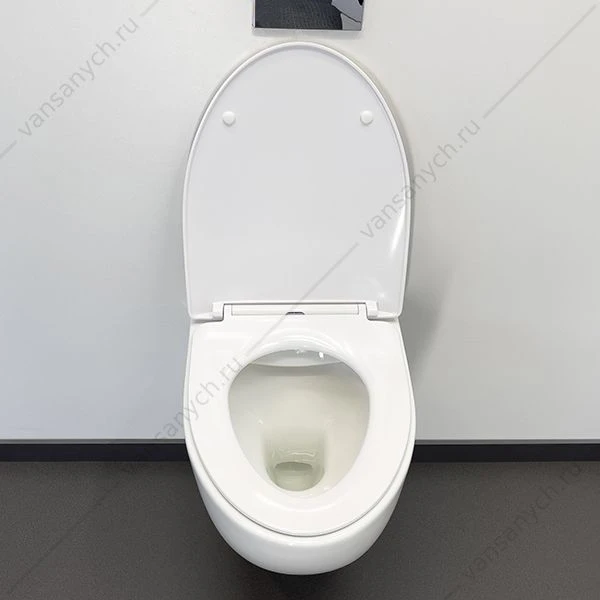 Унитаз безободковый  COMFORTY 107 сиденье микролифт, быстросъёмное, подвесной