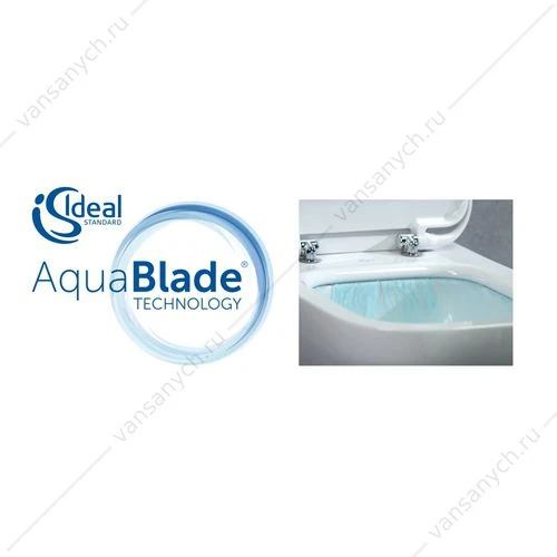 Безободковый подвесной унитаз Tesi AquaBlade с тонким сиденьем микролифт