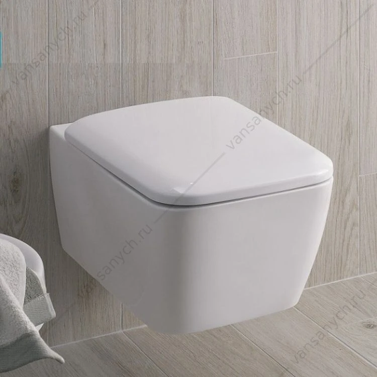 Унитаз подвесной KERAMAG it! Rimfree безободковый, антивсплеск