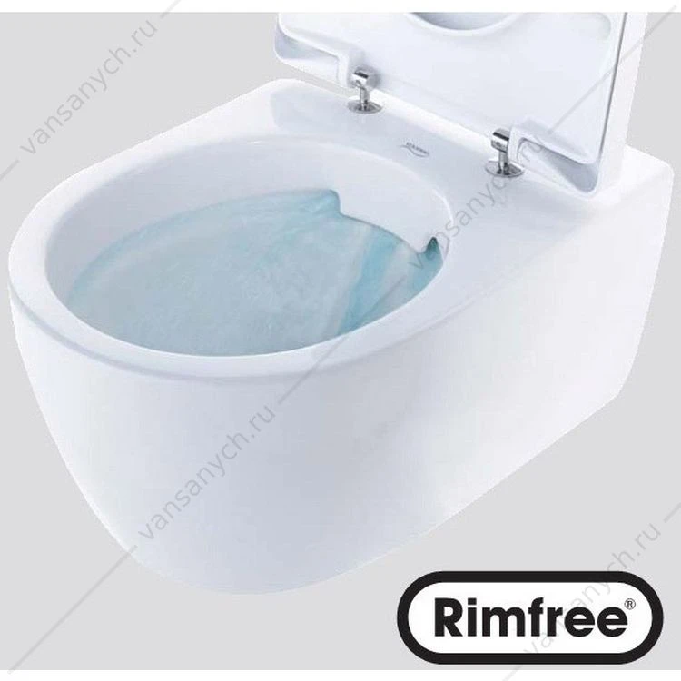 Унитаз KERAMAG iCon подвесной безободковый, Rimfree, антивсплеск