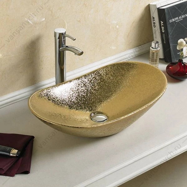 Раковина 62х34 COMFORTY 7811ASJ золото