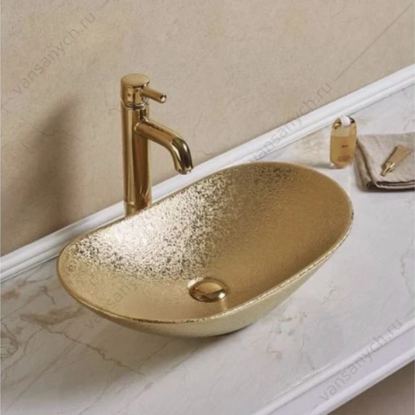 Раковина 62х34 COMFORTY 7811ASJ золото