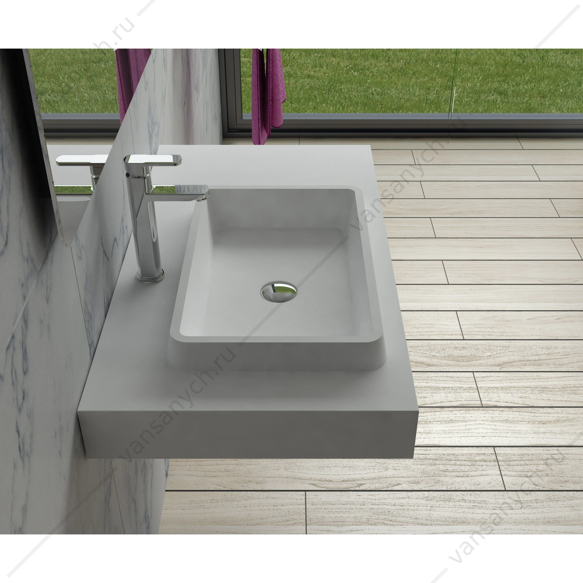 Раковина 90х50 NS Bath NSS-9050