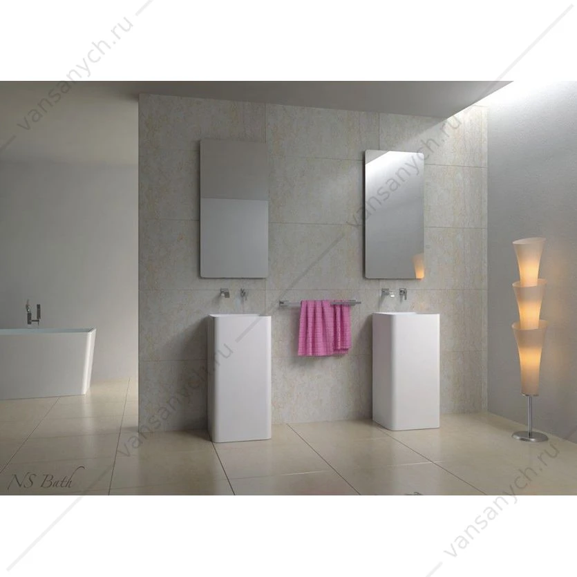Раковина 40х40 напольная NS Bath NSF-4086