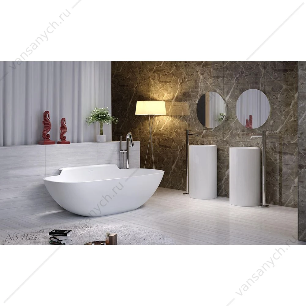 Раковина 45х45 напольная NS Bath NSF-4586