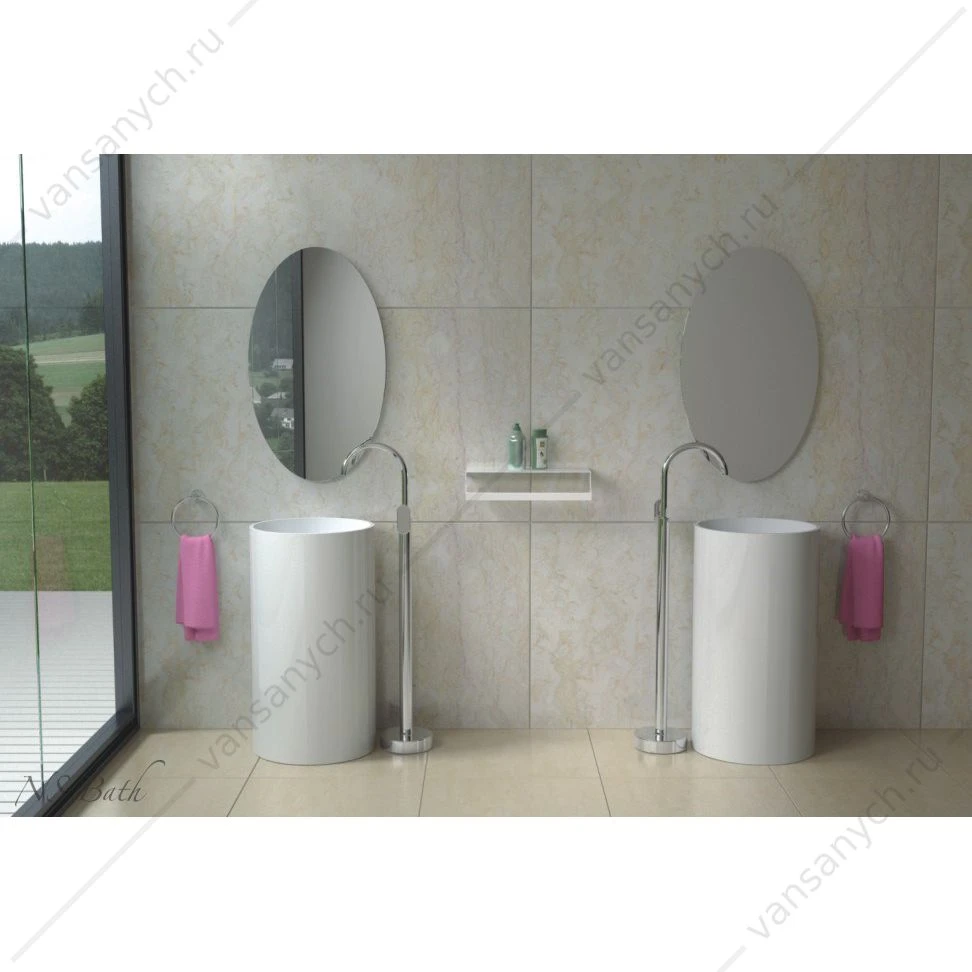 Раковина 45х45 напольная NS Bath NSF-4586