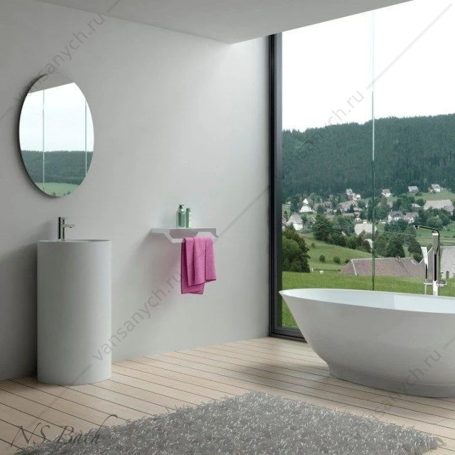 Раковина 46х46 напольная NS Bath NSF-4646