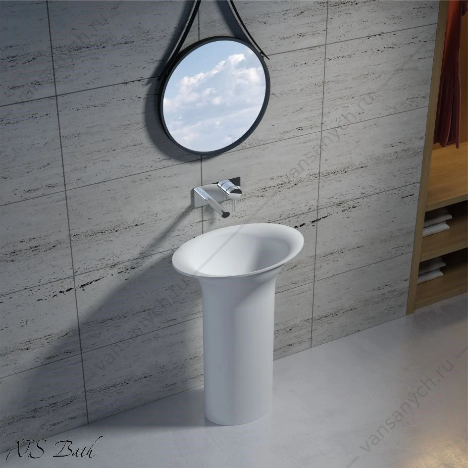 Раковина 60х38 напольная NS Bath NSF-60380