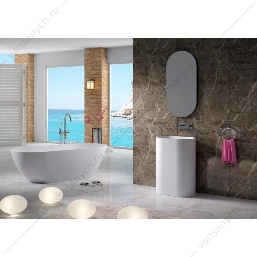 Раковина 60х40 напольная NS Bath NSF-6040