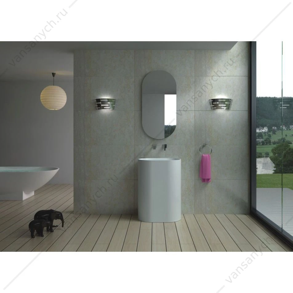 Раковина 60х40 напольная NS Bath NSF-6040