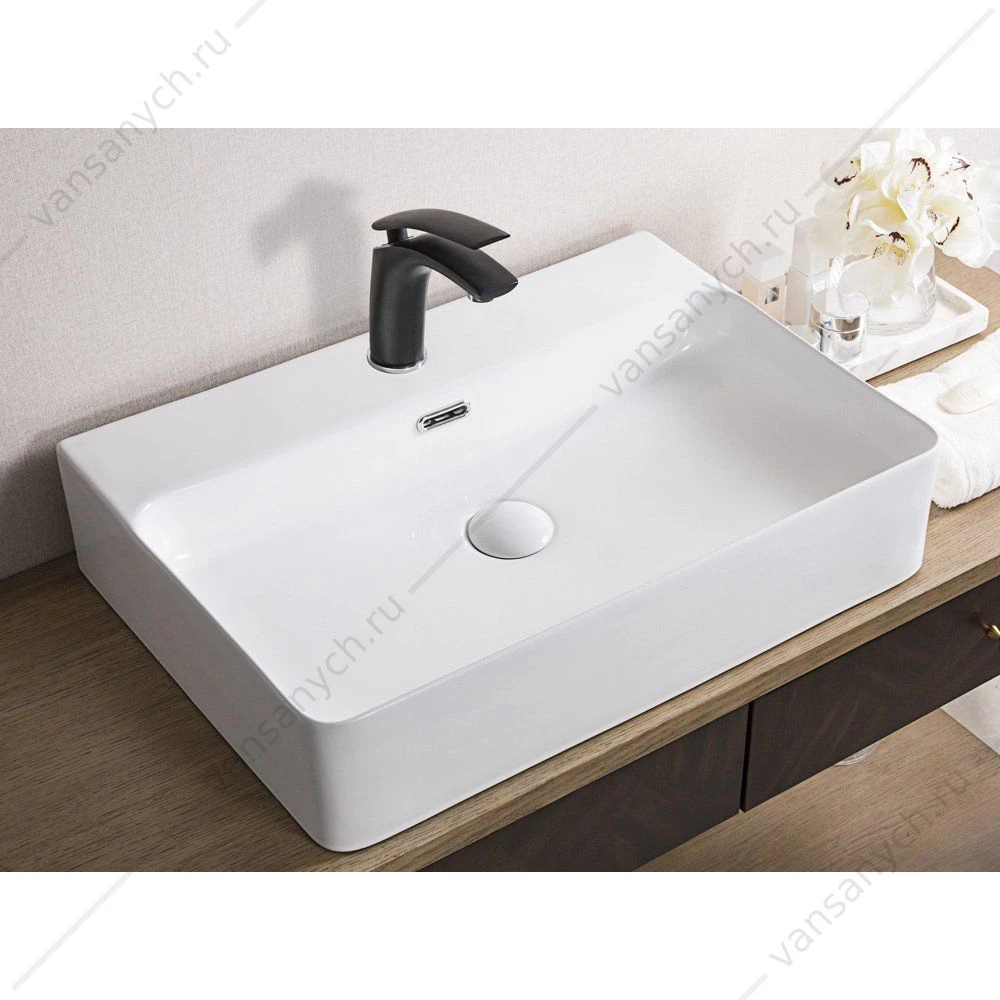 Раковина 60х42 накладная BELBAGNO BB1338 белый