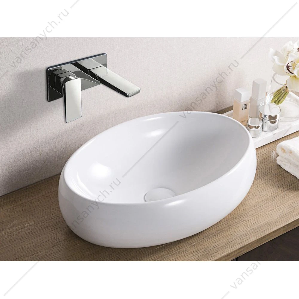 Раковина 48х34 накладная BELBAGNO BB1085 белый