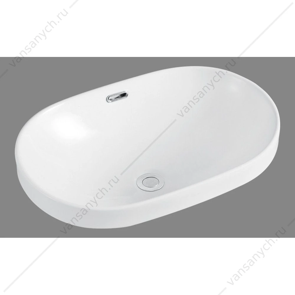 Раковина 60х40 накладная BELBAGNO BB1004 белый