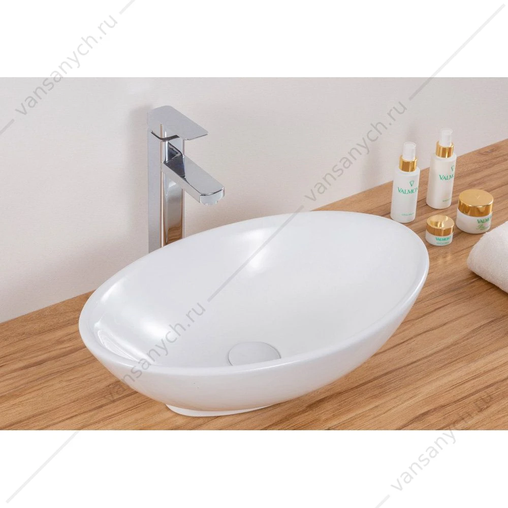 Раковина 52х32 накладная BELBAGNO BB1147 белый