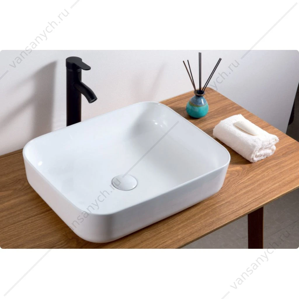Раковина 50х39 накладная BELBAGNO BB1304 белый
