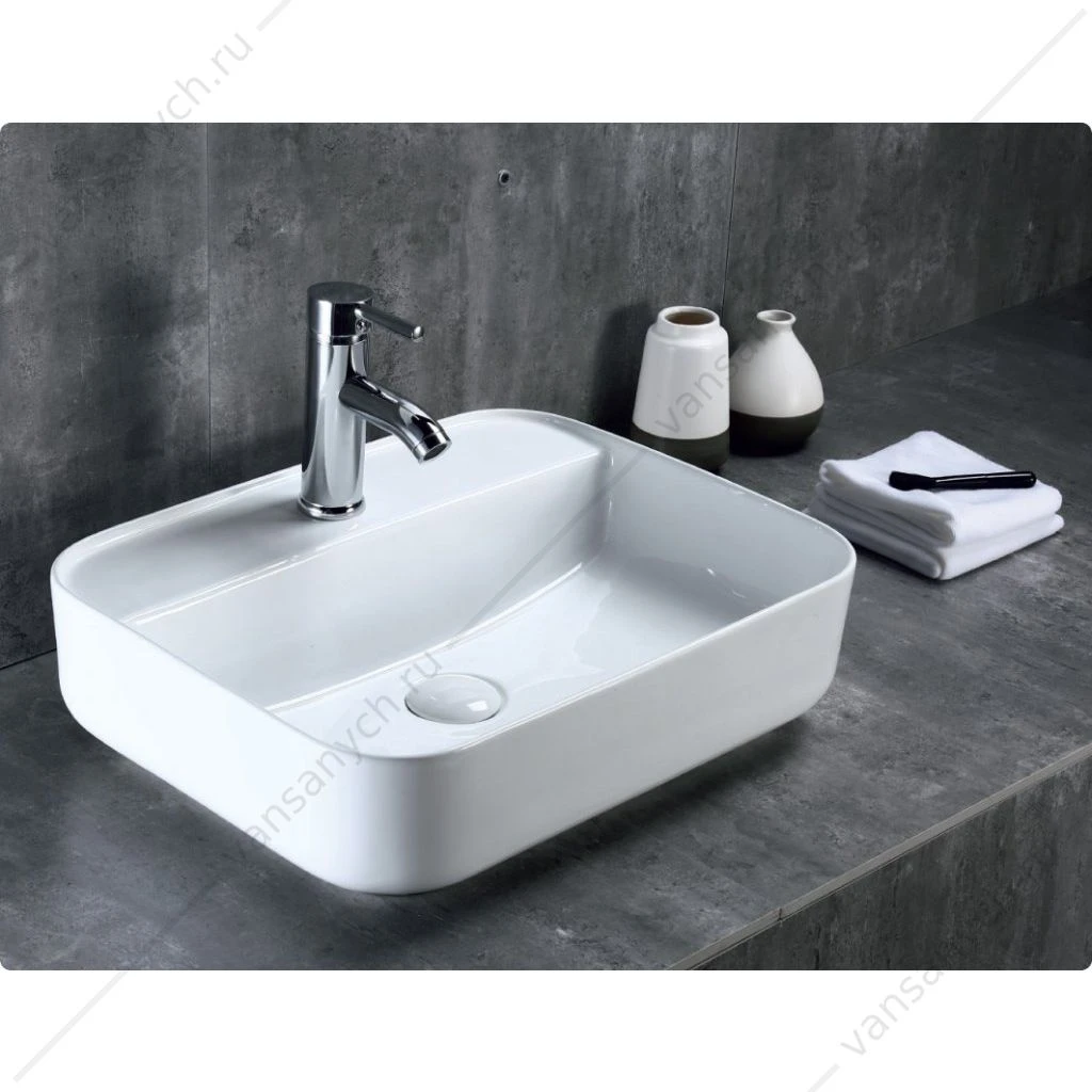 Раковина 50х39 накладная BELBAGNO BB1321 белый