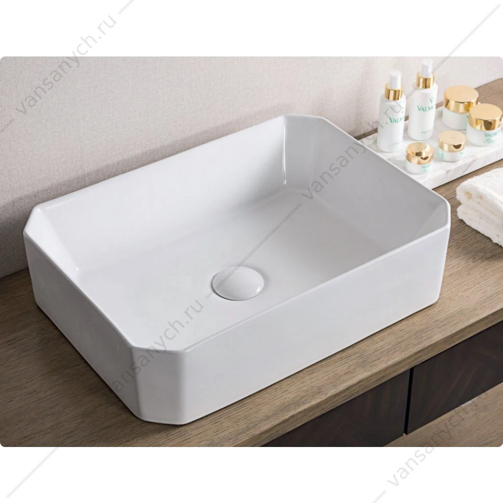 Раковина 49х38 накладная BELBAGNO BB1386 белый