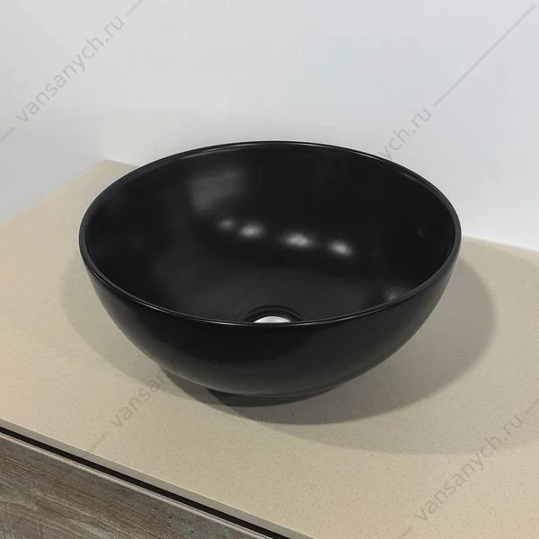 Раковина 36х36 COMFORTY 107 MB черная матовая