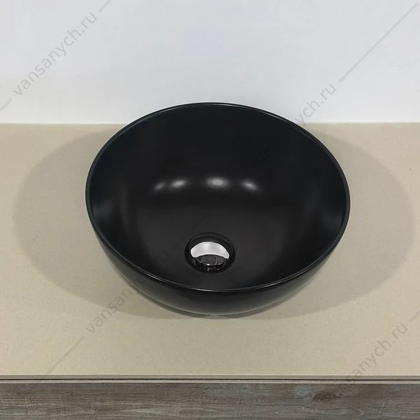 Раковина 36х36 COMFORTY 107 MB черная матовая