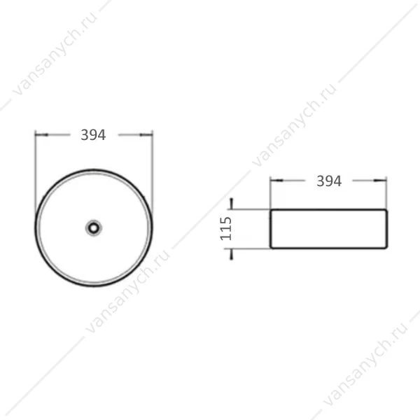 Раковина 40х40 COMFORTY 9110 MB черный матовый