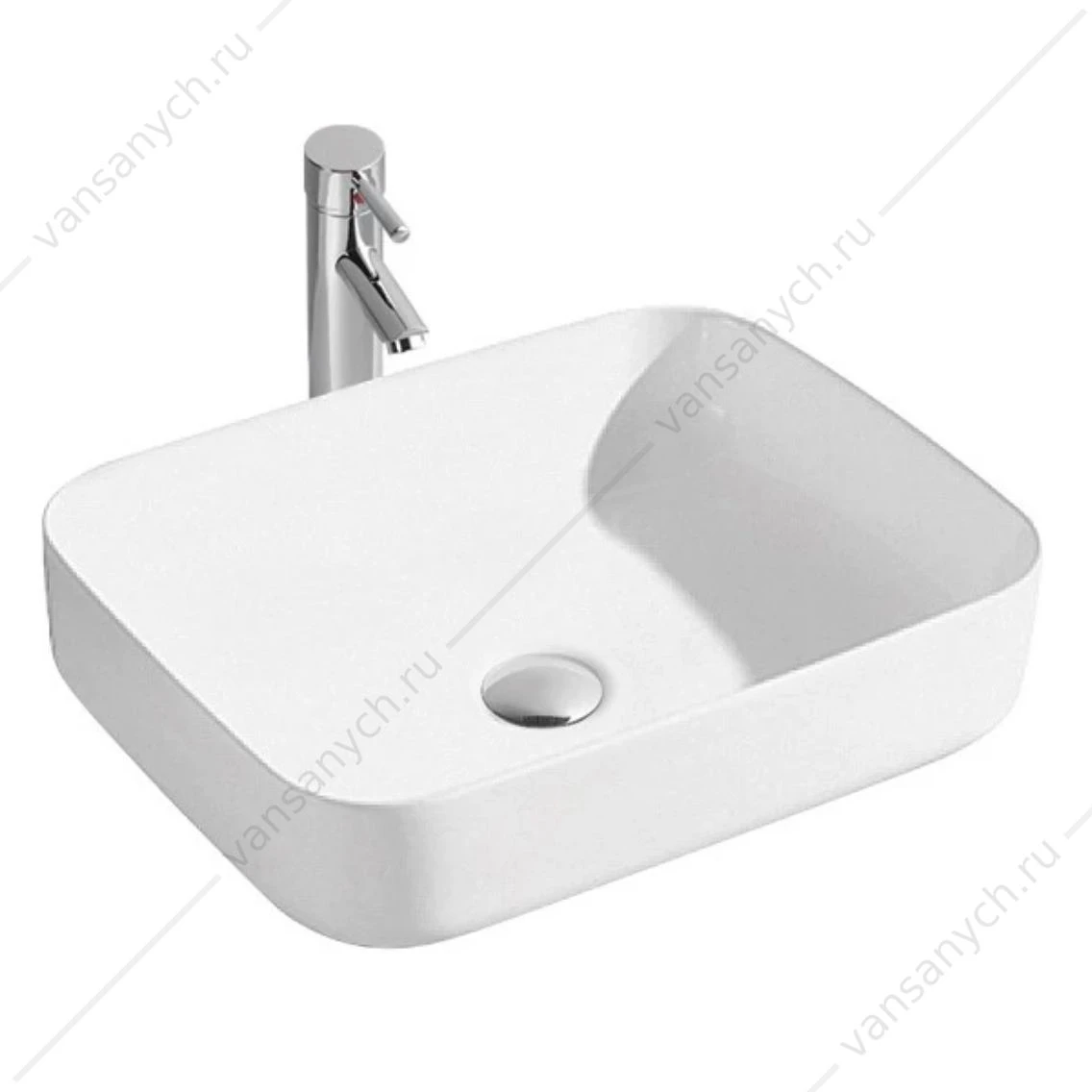 Раковина 50х39 для установки на столешницу ВЕГА AQ5515-00