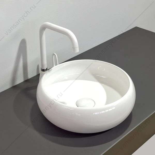Раковина 36см COMFORTY 113 белый круглая