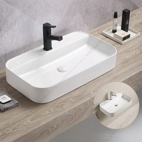 Раковина 70х40см COMFORTY 78574-70 белый накладная