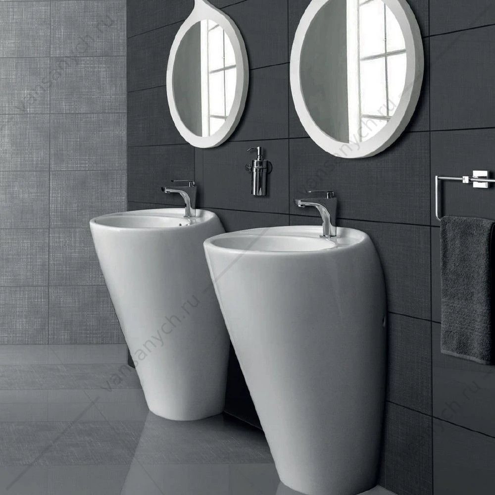 Раковина 55х53 напольная GURAL Arya 55х53х85 белая AR10MNL01