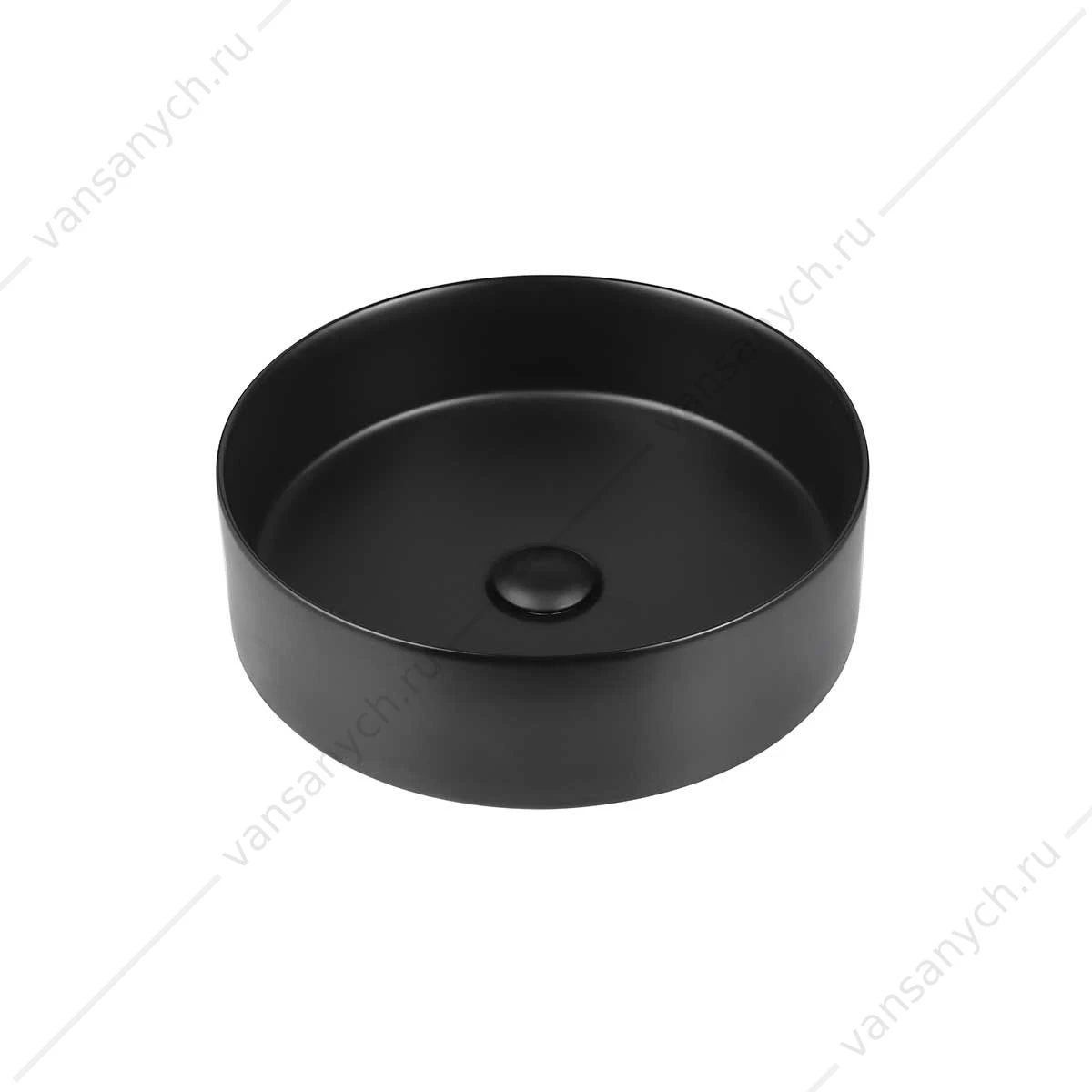 Раковина 40,5х40,5см Vincea VBS-316MB, накладная, черный