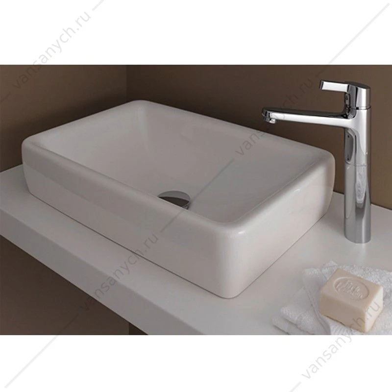 Раковина 60x40 Laufen Pro S накладная белая 8.1695.2.000.112.1