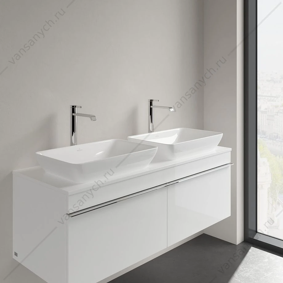 Раковина 55х36 накладная Villeroy & Boch VENTICELLO, белый, 41135501