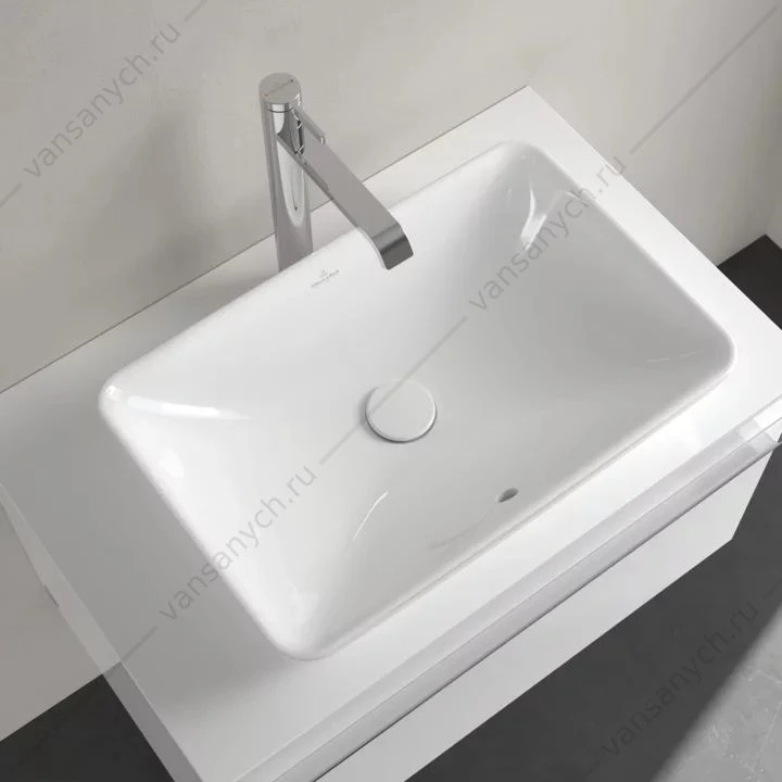 Раковина 55х36 накладная Villeroy & Boch VENTICELLO, белый, 41135501