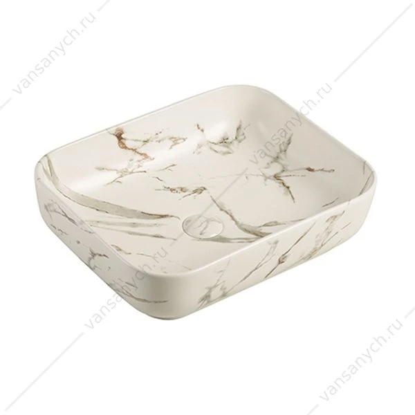 Раковина 50х39 Comforty N78109MWY-2 под мрамор матовая