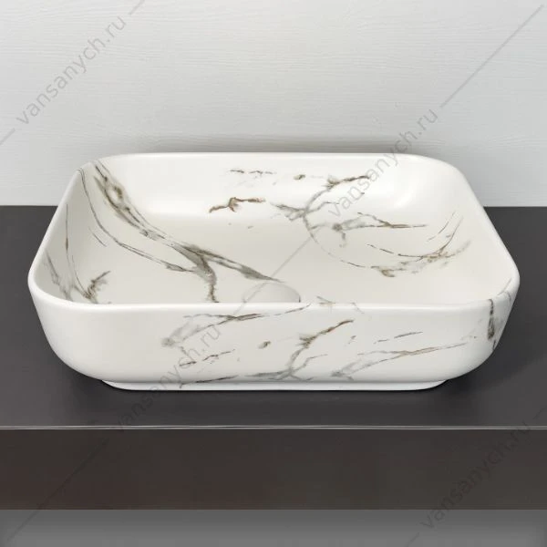 Раковина 50х39 Comforty N78109MWY-2 под мрамор матовая