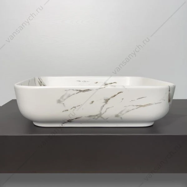 Раковина 50х39 Comforty N78109MWY-2 под мрамор матовая