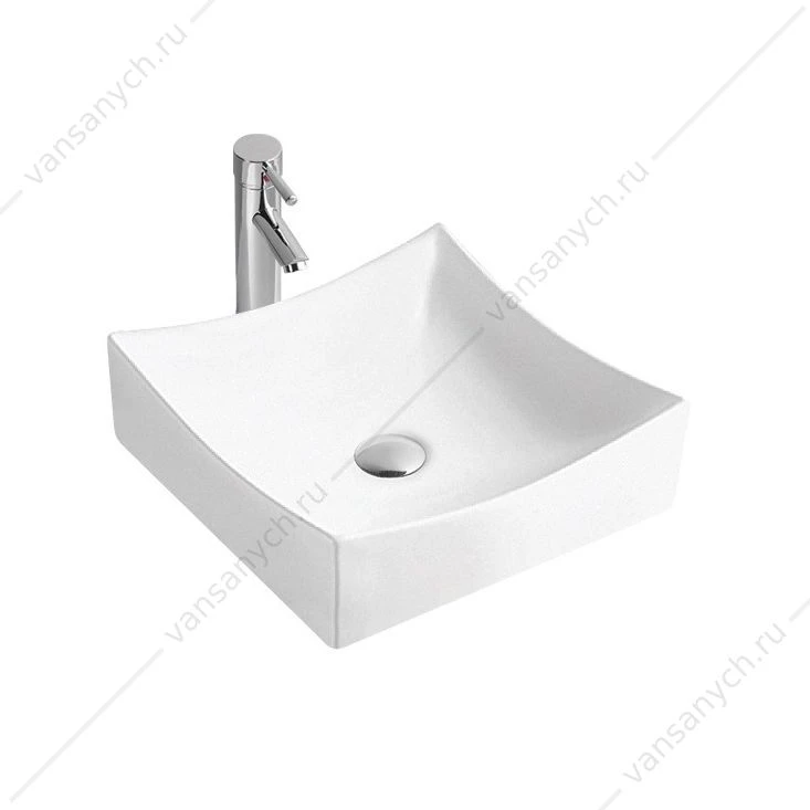 Раковина 40х40 накладная 40х40 Aquatek белая AQ5516-00